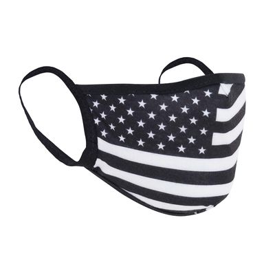 Rothco US Flag Reusable 3 Layer Facemask (White, Large/X-Large)