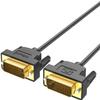 DVI to DVI Cable 6FT, QGeeM DVI-D 24+1 Dual Link Male to Male Digital Video Cable, Support 2560x1600 for Laptop, Gaming, DVD, Laptop, HDTV and Projector view 1