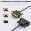 DVI to DVI Cable 6FT, QGeeM DVI-D 24+1 Dual Link Male to Male Digital Video Cable, Support 2560x1600 for Laptop, Gaming, DVD, Laptop, HDTV and Projector view 2