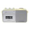 Studebaker SB2130CS Portable Cassette Player/Recorder with AM/FM Radio (Cream/Silver) view 2