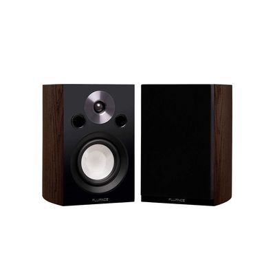 Fluance Reference High Performance 2-Way Bookshelf and Surround Sound Speakers for 2-Channel Stereo Listening or Home Theater System - Walnut/Pair (XL8SW)