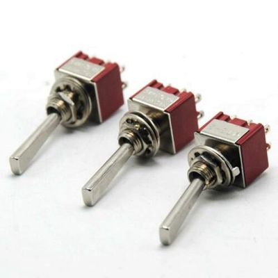 3pcs Toggle Switch for Amplifier DAC Long Flat Handle.