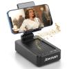 Cell Phone Stand with Wireless Bluetooth Speaker and Anti-Slip Base HD Surround Sound Perfect for Home and Outdoors with Bluetooth Speaker for Desk Compatible with iPhone/ipad/Samsung Galaxy view 1