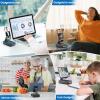 Cell Phone Stand with Wireless Bluetooth Speaker and Anti-Slip Base HD Surround Sound Perfect for Home and Outdoors with Bluetooth Speaker for Desk Compatible with iPhone/ipad/Samsung Galaxy view 3