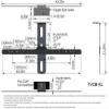 AVFI TVCB-XL Camera Bracket, Black Finish, Accommodates Most 56" - 90" Flat Panel Monitors (Up to 1075mm VESA Width), Sturdy 11 Ga Steel Construction, Fastening Hardware Included view 3