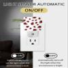 Futuregrace Nightlight Plug in LED Lights for Bedroom, Red Ladybug Pattern Night Lights Plug into Wall with Light Sensors Room Decor for Nursery Children Kids Boys Girls view 2