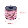 Burlap Leaf Ribbon 2 Rolls 66 Feet 5mm Jute Burlap Twine Vine with Artificial Leaves for Crafts Jungle Garland Party Wedding Garden Home Decoration Pink view 2