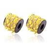 66 Feet Total Burlap Yellow Leaf Ribbon 2 Rolls 5mm Natural Jute Vine with Artificial Leaves Ribbon for Crafts Jungle Party Wedding Garden Home Decoration Twine view 1
