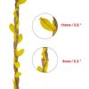 66 Feet Total Burlap Yellow Leaf Ribbon 2 Rolls 5mm Natural Jute Vine with Artificial Leaves Ribbon for Crafts Jungle Party Wedding Garden Home Decoration Twine view 3