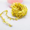 66 Feet Total Burlap Yellow Leaf Ribbon 2 Rolls 5mm Natural Jute Vine with Artificial Leaves Ribbon for Crafts Jungle Party Wedding Garden Home Decoration Twine view 4