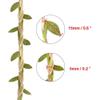 Burlap Leaf Ribbon 2 Rolls 66 Feet Total 5mm Natural Jute Twine with Artificial Green Leaves Braided Decorated Vine for Jungle Safari Party Wedding Garden Home Decor view 3