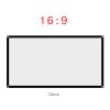 16:9 White Projection Screen, 60 to 120 Inch Portable Foldable Non Crease Projector Curtain, Front/Back Projection for Outdoor Camping Movie, Open air Cinema, Home Theater(72 Ins) view 2