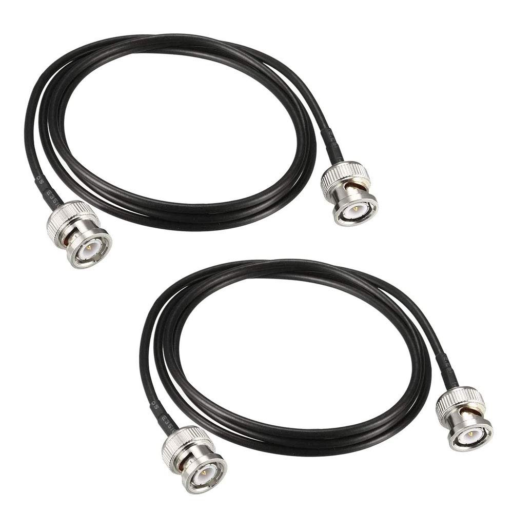 33ft /10m BNC Male to BNC Male RG174 Coaxial Extension Cable Video Signals, CCTV, DVR, Camera -2Pack