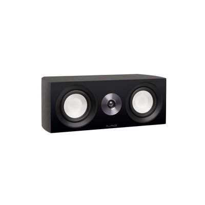 Fluance Reference High Performance 2-Way Center Channel Speaker for Enhanced Dialogue and Vocals in Home Theater Surround Sound Systems - Black Ash (XL8C)