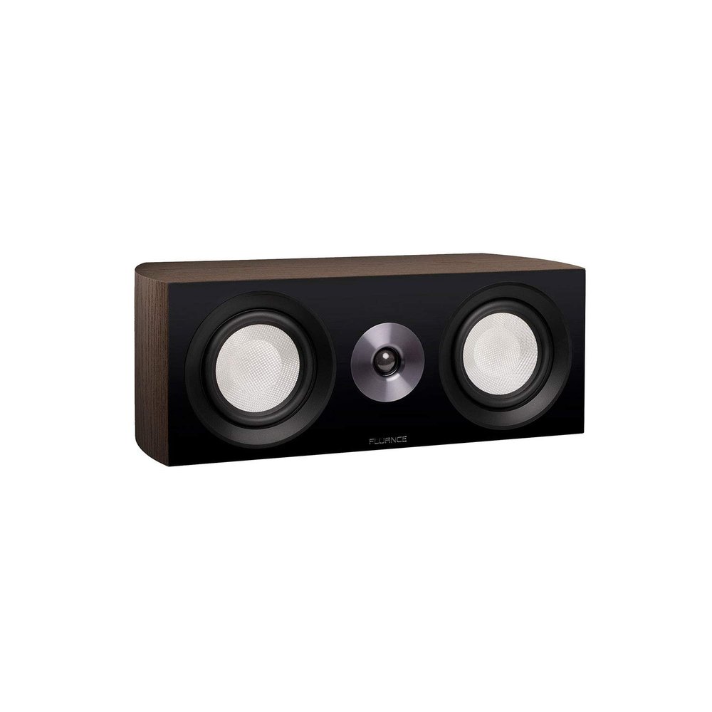 Fluance Reference High Performance 2-Way Center Channel Speaker for Enhanced Dialogue and Vocals in Home Theater Surround Sound Systems - Walnut (XL8CW)