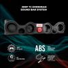 DS18 TJ-SBAR/BK Jeep Wrangler TJ Overhead Sound Bar Enclosure Holds 4X 6.5 Speakers & 2X Tweeters, RGB Logo Badge, White LED Dome Light, OEM Fit Audio Upgrade (Black) view 2