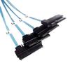 100cm Internal 36 Pin Mini SAS SFF-8087 Host to 4 SFF-8482 Target SAS Hard Disk and SATA Power Cable view 3