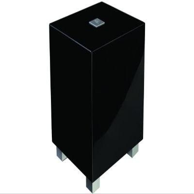 REL Acoustics Tzero MKIII Powered Subwoofer  6.5-Inch Down-Firing Driver with Class D Amplifier, RCA Inputs, Compact Design for Home Theater, Stereo Systems, and Surround Sound  High Gloss Black