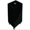 REL Acoustics Tzero MKIII Powered Subwoofer  6.5-Inch Down-Firing Driver with Class D Amplifier, RCA Inputs, Compact Design for Home Theater, Stereo Systems, and Surround Sound  High Gloss Black view 1