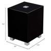 REL Acoustics Tzero MKIII Powered Subwoofer  6.5-Inch Down-Firing Driver with Class D Amplifier, RCA Inputs, Compact Design for Home Theater, Stereo Systems, and Surround Sound  High Gloss Black view 3