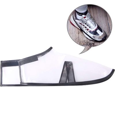 Kelendle PVC Barber Shoe Covers for Hair Cutting,Adjustable Folding Barber Shoe Covers, Hair Stylist Shoe Protector Covers for Barber Shop, Salon Hairdressing Foot Coverage and Cleanup (L)