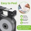 6 White+1 Clear+4 Multicolor Compatible Label Tape Replacement for Dymo d1 Label Tape 45013 45010 45016 45017 45018 45019 Work with DYMO LM 160 280 PnP 360D 210D, 1/2 inch(12mm) 23 Feet(7m), 6+5 Pack view 3