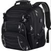 VECKUSON 18.4 Laptop Backpack for unisex, 60L Extra Large Gaming Laptops Back Bag with USB Charger Port,TSA Friendly Flight Approved and RFID Anti-Theft Pocket Heavy-duty Pack,21.3*15.7*11.8inch Grey view 1