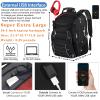 VECKUSON 18.4 Laptop Backpack for unisex, 60L Extra Large Gaming Laptops Back Bag with USB Charger Port,TSA Friendly Flight Approved and RFID Anti-Theft Pocket Heavy-duty Pack,21.3*15.7*11.8inch Grey view 3
