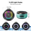 SKYWING Shower Speaker, Certified IPX7 Waterproof,Portable Bluetooth Speaker with Suction Cup,Hook,Light, Stocking Stuffers, Premium Mini Outdoor Wireless Speaker, Ideal Gift for Christmas (Blue) view 3