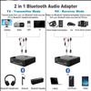 Isobel Bluetooth 5.0 Transmitter Receiver (Optical, 3.5mm AUX, RCA), Low Latency Wireless Audio Adapter Bluetooth AUX Adapter for TV PC Car/Home Stereo System up to 2 AirPods Wireless Headphones view 2