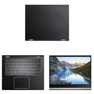 Decalrus - Protective Decal for Dell Inspiron 5400 2-in-1 (14" Screen) Laptop Black Carbon Fiber Skin case Cover wrap CFdellInspiron2in1_5400Black