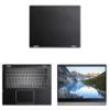 Decalrus - Protective Decal for Dell Inspiron 5400 2-in-1 (14" Screen) Laptop Black Carbon Fiber Skin case Cover wrap CFdellInspiron2in1_5400Black view 1