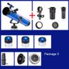 Beginner Astronomy Telescope for Kids & Adults with Adjustable Tripod,114mm Large Diameter,Portable Travel Astronomy Telescope Gifts for Adult Students and Children (Color : Package 5) view 2