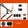 Astronomy Telescope,900mm Focal Length, Heaven and Earth Dual Purpose,Portable Beginner Refracting Telescope for Kids and Adults with Tripod Metal Compass and Eyepiece (Color : Package 2) view 2