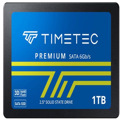 Timetec 1TB SSD 3D NAND SATA III 6Gb/s 2.5 Inch 7mm (0.28") Read Speed Up to 550 MB/s SLC Cache Performance Boost Internal Solid State Drive for PC Computer Desktop and Laptop (1TB)