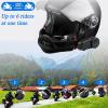 QSPORTPEAK M2 Motorbike Bluetooth Helmet Headset Intercom, Full Duplex Wireless Motorbike Interphone for 6 Riders/Range 1000m/FM Radio/GPS/MP4, Connect with Any Bluetooth Headset (1 Pack) view 3