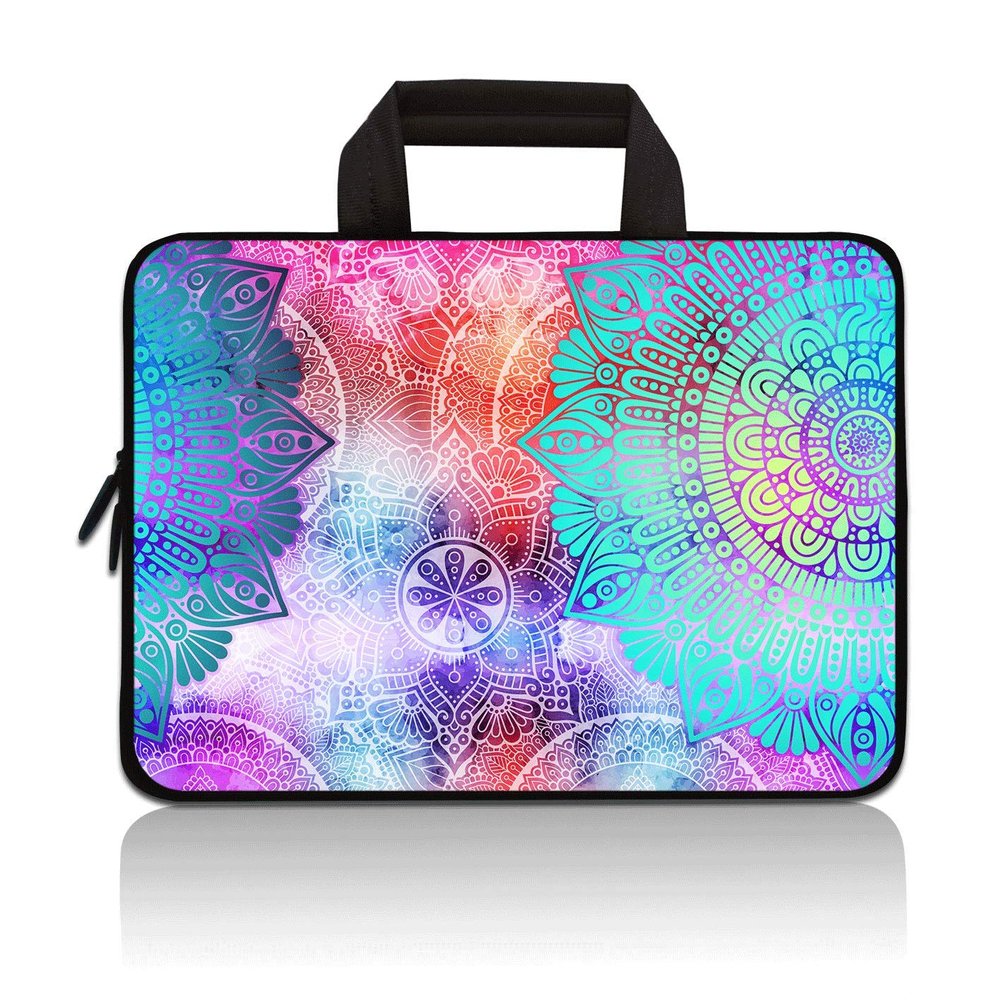 11" 11.6" 12" 12.1" 12.5 Inch Laptop Carrying Bag Case Notebook Ultrabook Bag Tablet Cover Neoprene Sleeve Briefcase Bag Compatible with Samsung Google Acer HP DELL Asus(Mandala Arts)