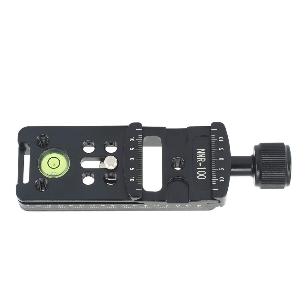 100mm Rail Nodal Slide Metal Screw Knob Clamp Quick Release Plate for Tripod Ball head Quick with RRS Arca Swiss Compatible