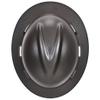 MSA 10204786 Hydro Dip V-Gard Full-Brim Hard Hat With Fas-Trac III Ratchet Suspension | Polyethylene Shell, Self Adjusting Crown Straps - Standard Size in Sport Carbon view 2
