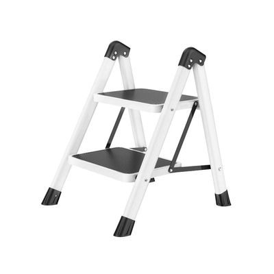 2 Step Ladder | Safety Folding Step Stool | Portable Foldable Stepladder | Anti Slip Feet, Strong Sturdy Aluminum, 330lb Max Capacity, Ideal for Home/Kitchen