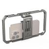 SmallRig Universal Smartphone Video Rig for iPhone 17 16 15 14 for Samsung, Filmmaking Vlogging Rig Aluminium Alloy Phone Video Cage Grip with Cold Shoe Mount for Videomaker Videographer view 1