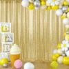1010FT Gold Sequin Backdrop Curtain, Photography Backdrop Glitter Curtains Fabric Background for Wedding Party Decor view 4