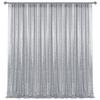 1010FT Silver Sequin Backdrop Curtain, Photography Backdrop Glitter Curtains Fabric Background for Wedding Party Decor view 1