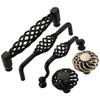 Geeyu Cabinet Handle 128, Bird Cage Furniture Handles Black Cabinet Knobs Handles Kitchen Handle Cupboard Pulls Drawer Knobs Antique Bronze Handles, Indoor Hardware (Color : 893403 AB 128) view 3