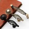 Geeyu Cabinet Handle 128, Bird Cage Furniture Handles Black Cabinet Knobs Handles Kitchen Handle Cupboard Pulls Drawer Knobs Antique Bronze Handles, Indoor Hardware (Color : 893403 AB 128) view 4