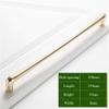 Geeyu Door Cabinet Handles, Modern Wardrobe Handle, Furniture Solid Door Knob, Cupboard Shoe Cabinet Handle, Drawer Closet Golden Handle, Hardware,Bedroom Kitchen Pull, Indoor Hardware view 2