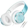 AILIHEN C8 Headphones Wired, On-Ear Headphones with Microphone and Volume Control, Corded 3.5mm Headset for Boys Girl School Smartphones Chromebook Laptop Computer Tablets Airplane Travel (Lime Green) view 1