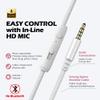 AILIHEN C8 Wired Headphones with Mic & Volume Control - Noise Isolating On-Ear Headphones for Girls School, Plug in Corded 3.5mm Headsets for Chromebook Laptop Computer PC Tablets Travel (Rose Gold) view 4