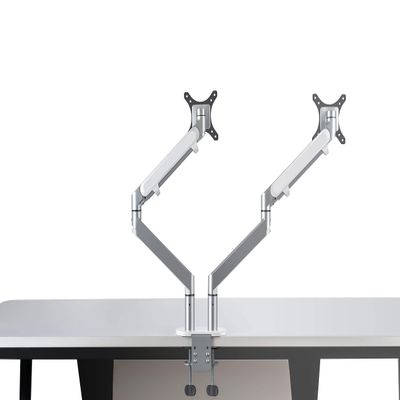 Alba Jamy Multidirectional Articulated Double Arm Screen, Metal Grey and Dark Grey