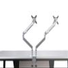 Alba Jamy Multidirectional Articulated Double Arm Screen, Metal Grey and Dark Grey view 1